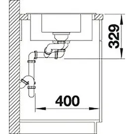 Blanco Legra 6 S Compact cafe + Handbetätigung