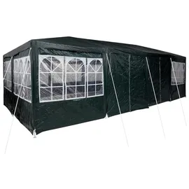 vidaXL Partyzelt mit 12 Seitenwänden in Grün 8x4 m PE