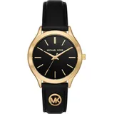 Michael Kors Slim Runway Leder 38 mm schwarz MK7482