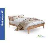 byoak Massivholzbett PENNY mit Holzkopfteil, aus Massivholz, Geölt