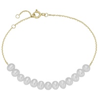 Luigi Merano Armband »Armband mit Süßwasser Perlen, Gold 585«,
