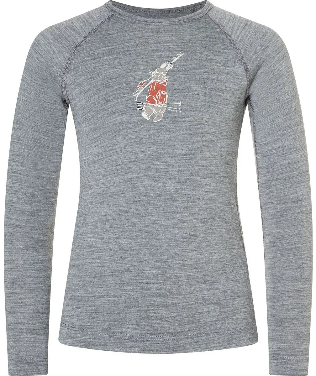 Super.Natural K Ski BUNNY175 LS cashmere grey melange/various (35G) 116