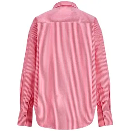 JACK & JONES JJXX Damen Jxjamie Ls Relaxed Poplin Shirt Noos Hemd, Cerise/Stripes:Stripe, S EU