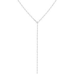 Elli Basic Y-Kette Figaro Trend Verstellbar 925 Silber Ketten   Damen 