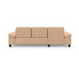 sit&more Ecksofa SIT & MORE "Westham L-Form", braun (macciato), B:275cm H:88cm T:172cm, 100% Polyester, Sofas, Ecksofa, Recamiere, mit oder ohne Bettfunktion, Bettkasten, Füße wengefarben