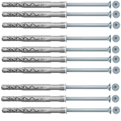 Fischer Langschaftdübel SXRL 10 x 80 T Senkkopfschraube - 10 Stück - 522698