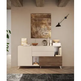 Home Affaire Sideboard Monaco 181 x 94 x 42 cm Beige / Weiß