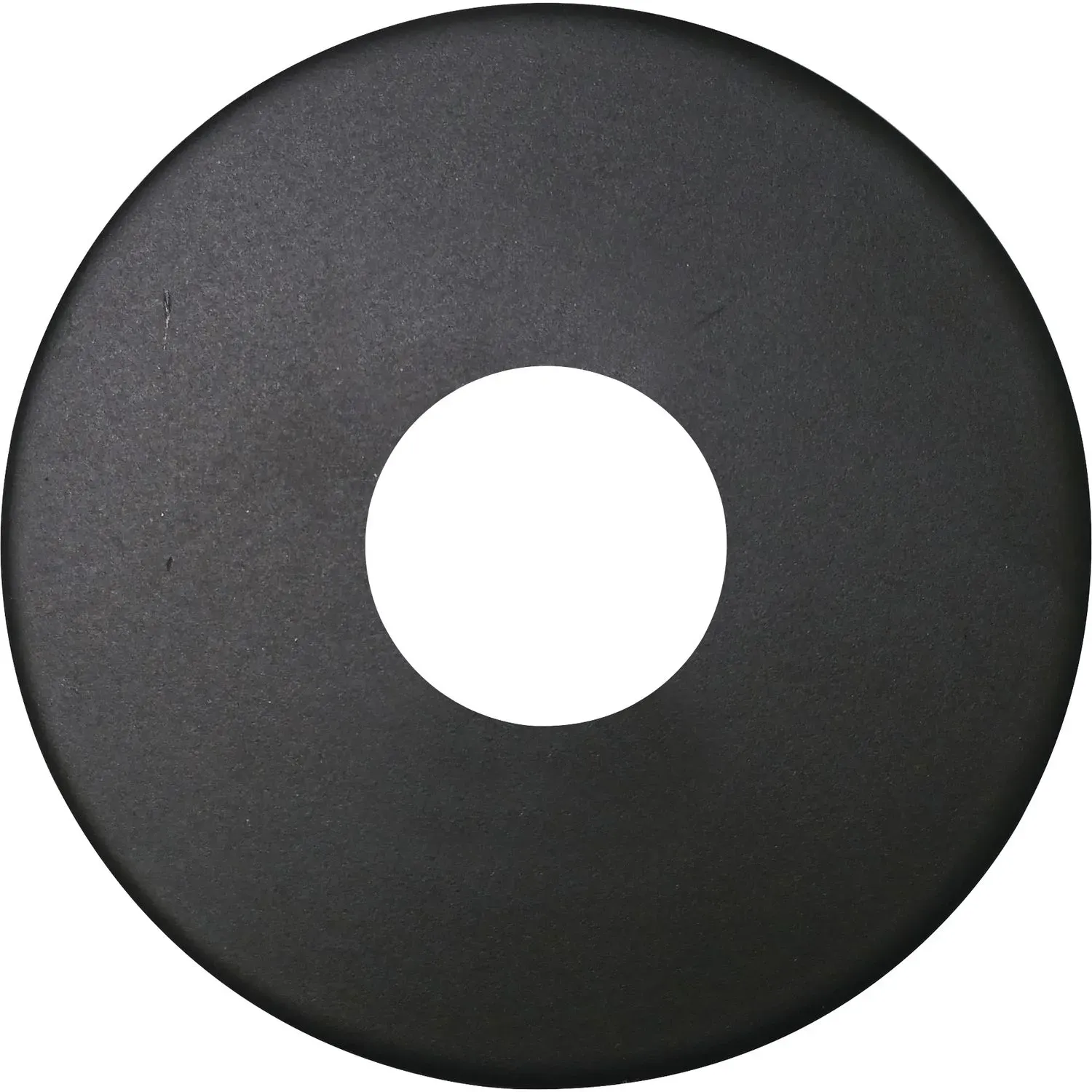 MARCHESI Drückerrosette flach rund, Edelstahl schwarz matt