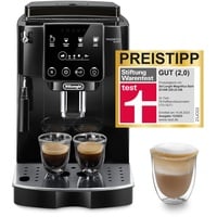 De'Longhi Magnifica Start ECAM222.20.B, Kaffeevollautomat mit Milchaufschäumdüse, für Cappuccino, mit Espresso-Direktwahltase und 2x Espresso Funktion, 13-stufiges Kegelmahlwerk, 1450 W, Schwarz