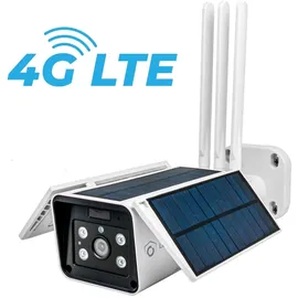 LuVision 4G LTE Solar IP Kamera Weiß
