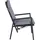 Garden Pleasure SINTRA Stapelstuhl 70 x 55 x 103 cm grau/schwarz 2 St.