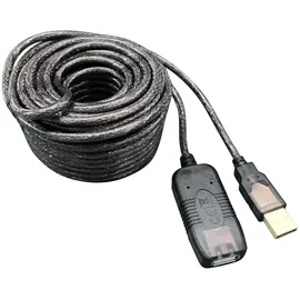 TECHLY IUSB-REP10TY USB 2.0 Aktives Verlängerungskabel, 10 m IUSBREP10TY