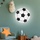 GLOBO Kinder Decken Lampe DIMMBAR Fußball Glas Leuchte FERNBEDIENUNG im Set inkl. RGB LED Leuchtmittel