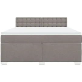 vidaXL Boxspringbett 180 x 200 cm Taupe