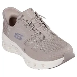 Slip-On Sneaker SKECHERS "GLIDE-STEP PRO", Damen, Gr. 41, grau (taupe), Textil, Synthetik, sportlich, Schuhe Sneaker, Trekkingschuh, Slipper, Freizeitschuh mit Slip-Ins Funktion