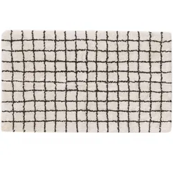 benuta Nest - Badteppich für Badezimmer - Badematte Wavu Weiß 60x100 cm