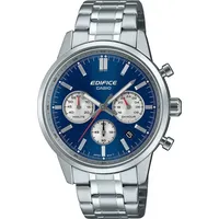 Casio Edifice Chronograph Herrenuhr Stahl/Blau