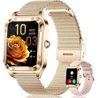 INNOFOVO Damen Smartwatch 1.59 Zoll HD Touchscreen Fitness Uhr mit Telefonfunktion, 130+ Sportmodi, Herzfrequenz, SpO2, Schlafmonitor, IP67