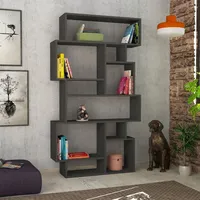 Decortie Hausbibliothek Karmato anthrazit Grau