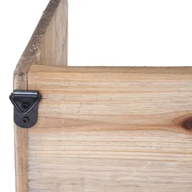 berlinlodge Wandregal 71 x 18 x 16 cm Braun