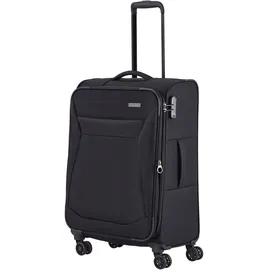 Travelite Chios 4 Rollen Kofferset 3-teilig mit Dehnfalte Koffer & Trolleys Schwarz