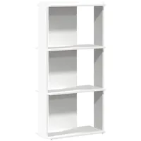 vidaXL Bücherregal 3 Böden 60 x 30 x 120 cm Weiß