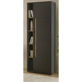 furn.design Aktenschrank Set Center matt und Wotan Eiche Büro Schrank 5 OH 10 Fächer, - Grau