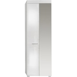 trendteam smart living Garderobe Garderobenschrank Amanda Weiß Hochglanz B/H/T: ca. 62x195x38 cm