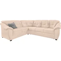 sit&more Ecksofa Savona L-Form, B: 262 cm, optional Bettfunktion, Federkern beige
