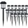 monzana MONZANA® LED Solarlampe für Außen 18er Set Wetterfest IP44 Erdspieß Solar Garten Leuchte Außenleuchte Balkon Deko