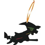 FIESTAS GUIRCA | 6 Halloween-Silhouetten zum Ausmalen (12 cm), verzauberte Hausdekoration für Leckereien und Themenpartys, ideal für Halloween und andere Partys, Schwarz
