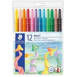 STAEDTLER Noris Club® 221 Wachsmalstifte farbsortiert, 12 St.