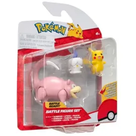 Pokémon Spielfigurenset 3er-Set: Pikachu, Litwick, Slowpoke