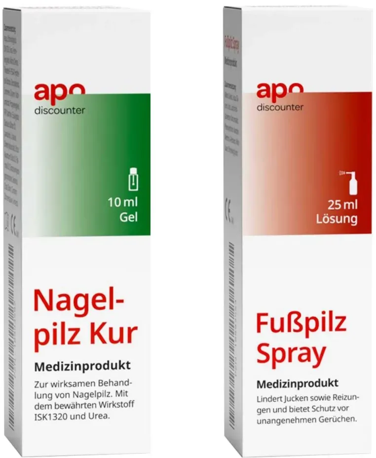 Sparset: Nagelpilz Kur + Fußpilzspray
