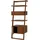 Mendler Teak-Leiterregal HWC-M86, Badschrank Badregal Badezimmer, hochwertiges B-Grade-Teak (Kernholz, 20-30 Jahre), 170x60x45cm