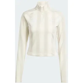 adidas Half-Zip Graphic Football Longsleeve - Off White - L