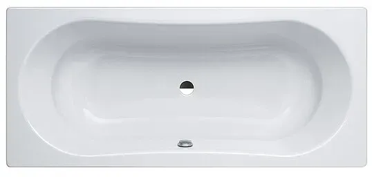 Badewanne Elfrun 1800 x 800 x 420 mm, Inhalt 240 l, Stahl-Emaille, weiß