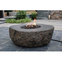 ELEMENTI Gasfeuerstelle "Vesuv" in Basalt-Optik,,