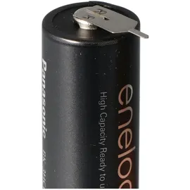 Panasonic Ready2use AA 2500mAh Akku Mignon NiMH mit Print Kontakt + 1er, - 2er Print