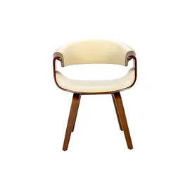 CLP 2er Set Esszimmerstuhl Foley Mit Kunstleder- Oder Stoffbezug I Küchenstuhl Mit Armlehne Und Holzgestell