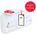 RIBECO Daunenbettdecke RIBECO Johanna 135cm 200cm 40cm 80cm Bezug Baumwolle Füllung Entendaune feder extrawarm Bettdecken Bezug 100 Baumwolle Bezug 100 Baumwolle