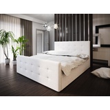Fun Möbel Boxspringbett Bett HUGO -Variante A- 180x200cm Beige inkl.Bettkasten - Beige