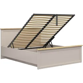 petits-meubles Bett mit Bettkasten 160 x 200 cm Beige