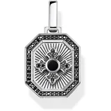 Thomas Sabo Anhänger Kreuz Schwarz Achteck geschwärzt 925 Sterling Silber PE863-641-11