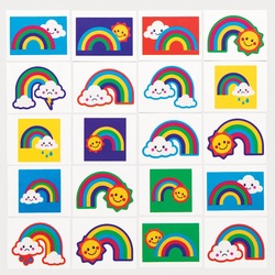 Regenbogen Tattoos (pro Set 60) Mitgebsel