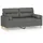 vidaXL 2-Sitzer-Sofa mit Zierkissen Dunkelgrau 140 cm Stoff