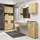 Akord Badezimmerschrank, Eiche Artisan, Holzwerkstoff, Nachbildung, Holz Optik, 2 Fächer, Rechteckig, 60x60x22.5 cm, Badezimmer, Badezimmerschränke, Hängeschränke