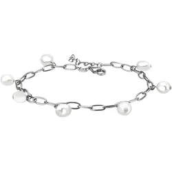 Armband FIRETTI "Schmuck Geschenk Silber 925 Armschmuck Armkette", bunt (silberfarben, weiß), Armbänder, Damen, Silber 925 (Sterlingsilber)-Perlen, Silber 925 (Sterlingsilber), Perlen, mit Süßwasserzuchtperle