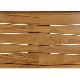 Mendler Teak-Waschbeckenunterschrank HWC-M73, Waschtisch Schrank, hochwertiges B-Grade-Teak (Kernholz, 20-30 Jahre), 87x81x56cm
