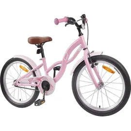 vidaXL Kinderfahrrad 18 Zoll RH 0 cm Hellrosa